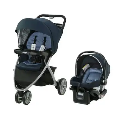 Graco Pace Click Connect Travel System Blue, View more