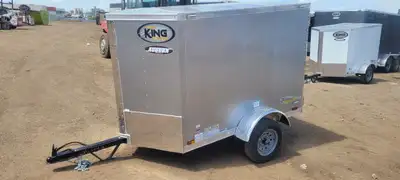 4x6 CARGO TRAILER 2024 blow out sale All credit OAC Call or txt any time 587-575-2600 Rear Door 18"...