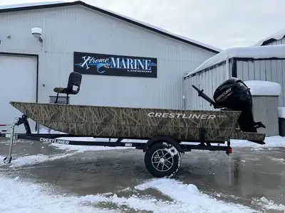 Located at Xtreme Marine Kingsville 2025 1660 Retriever Jon Deluxe - Powered With Mercury 40hp ELHPT...