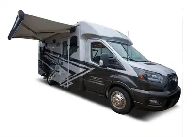 The Forester TS2381 is a great couple's coach with a 54" x 74" full bed in the bedroom and a two-per...