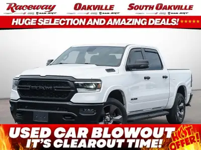 2023 RAM 1500 BIG HORN CREW CAB 4X4 Exterior Color: Bright White Interior Color: Black interior / Bl...