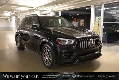 This Mercedes-Benz GLE 63 AMG has a powerful Twin Turbo Gas/Electric V-8 4.0 L/243 engine powering t...