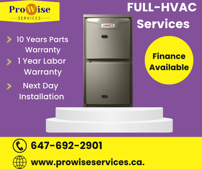 Stay warm in winter & cool in summer – get your furnace, AC, or water heater installed as soon as to...