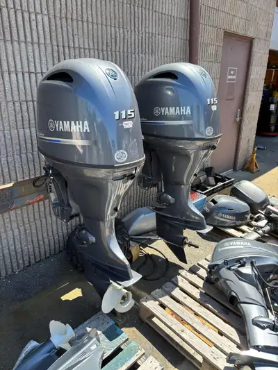 We have 4 used Yamaha F115 Outboard motors that have all been servcied and gone over! 2022 Yamaha F1...