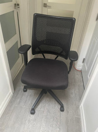 Black Fabric Cloth Ergonomic Office Desk Computer Chair
