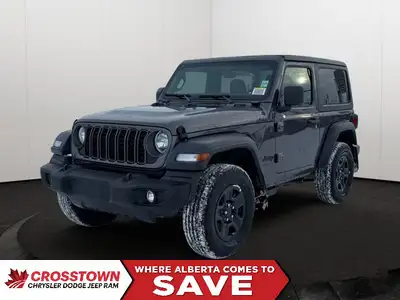 This 2026 JEEP WRANGLER 2-DOOR SPORT has the following options Cloth Low-Back Bucket Seats, Uconnect...