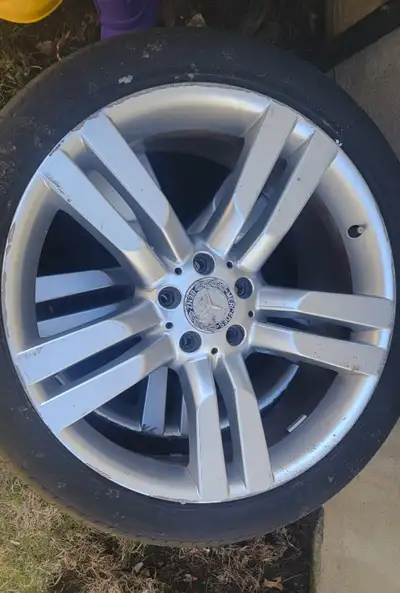 I have a couple of rims came off a GLK250. tires are not the best shape but driveable. Asking $150 e...