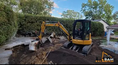Installation de drains français & excavation 514-891-9933, View more