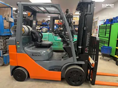 Fully refurbished 2020 Toyota 8FGCU25 propane forklift. Gone through top to bottom and cleaned up fo...