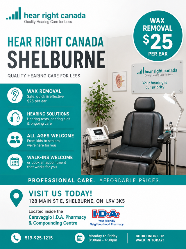 WAX REMOVAL AND HEARING ASSESSMENTS