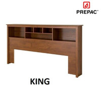 Prepac Cherry King Platform Storage Headboard, Brand New in Box