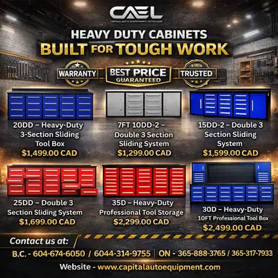 New CAEL Heavy-Duty Cabinets – Certified & Warranty 1,299 CAEL Heavy-Duty Cabinets – Tough, Organize...