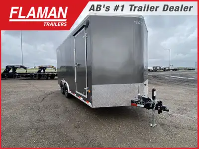 2026 ROYAL 8'X16' + 2' V-NOSE ENCLOSED CARGO TRAILER Color: Charcoal (2) 5200lb Lippert Spring Axles...