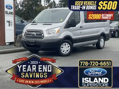 2019 Ford Transit 150 Low Roof Passenger Van with rear air & heat, rear-wheel drive, 3rd-row seating...