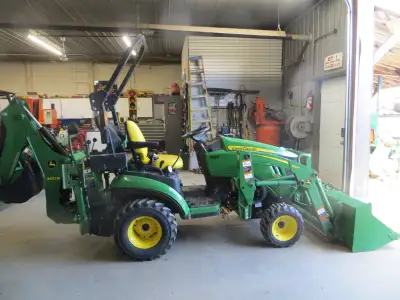 tractor; loader; backhoe; only 1330 hours; real nice shape; industrial tires; 4x4; diesel; 3 pth ada...