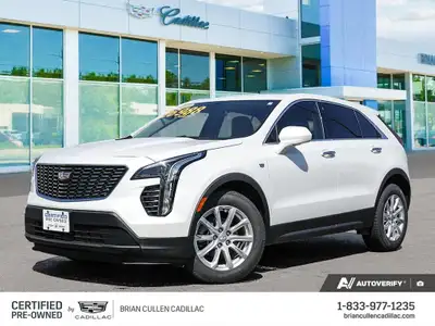 The 2022 Cadillac XT4 FWD Luxury in a pristine white finish embodies sophistication and front-wheel-...