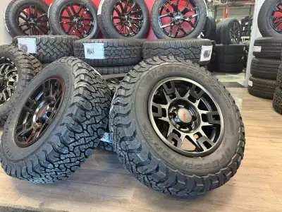 20002024 Toyota 4Runner / Tacoma TRD Style Rims & BFG KO3 A/T Tire Package SKU#: R213SB-09100 PACKAG...