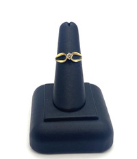 14KT Yellow Gold Lady's Diamond Crossover Ring $195