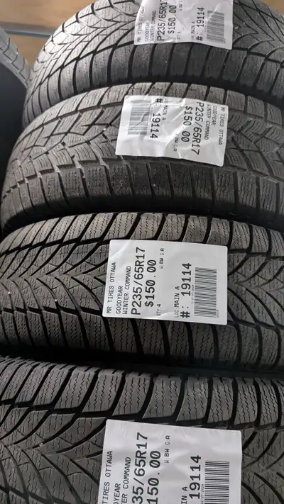 SET OF 4X P235/65R17 235/65/17 GOODYEAR WINTER COMMAND TAG # 19114 ** Please read details below ** M...