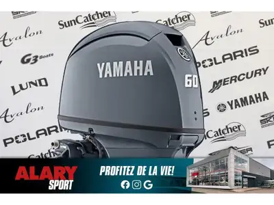 Alary Sport 2026 Yamaha F60LHC (TILLER) PIED LONG (20 POUCES) Yamaha F60LHC (TILLER) PIED LONG (20 P...