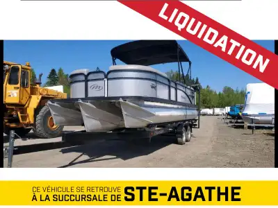 PONTON MANITOU (TRITON) OASIS 23 avec MERCURY 150 2021 Numéro d'inventaire : U60943 Consultez l'inve...