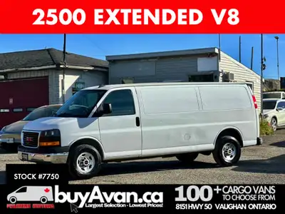 6.6L V8 | CERTIFIED | WARRANTY | MONEY-BACK GUARANTEE | This 2022 GMC Savana 2500 EXTENDED is a rare...