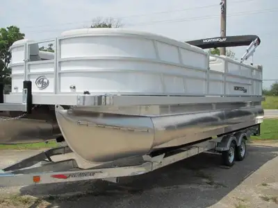 2024 LOADED MONTEGO BAY 8522 DELUXE- 22' DELUXE CRUISE LUXURY PONTOON POWERED BY MERCURY-UNDERSKINNE...