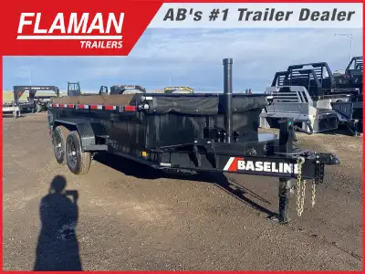 Black Friday Sale - $500 Off!! 2025 DIAMOND C BASELINE 14' HD DUMP TRAILER Color: Black (2) 7000lb S...