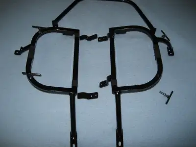 2008-2019 Kawasaki KLR 650 Luggage Racks with Hardware. Powder coated black. 3 pces