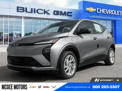 With exciting times ahead, our 2027 Chevrolet Bolt EV LT in Sterling Grey Metallic delivers lively e...
