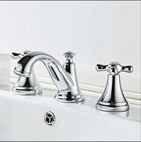 Bathroom Faucets for Sink 3 Hole,Faucet Bathroom Sink Brass,2-Ha