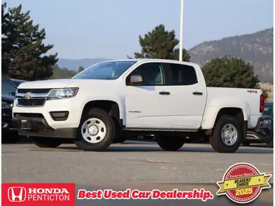 2019 CHEVROLET COLORADO WORK TRUCK - ONE OWNER - BC VEHICLE - BACKUP CAMERA - AIR CONDITIONING - 4X4...