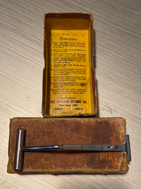 Vintage Barber Shop Cutmor Razor Holder Sharpener Tool