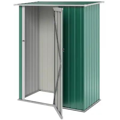 5 x 3ft Outdoor Storage Shed Metal Garden Shed Cabanon with Slop, View more