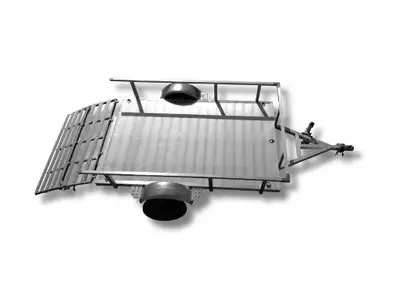 Come visit us at Adventure Motors!! 2026 Marlon ALUMINIUM 5X8 UTILITY TRAILER /REAR BI-FOLD RAMP Int...
