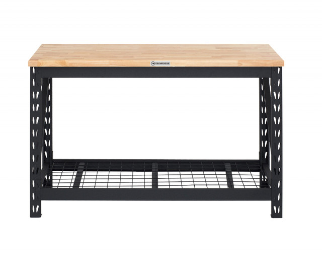 NEW 60 INCH WORKBENCH TOOL BENCH HARDWOOD TOP 60INWB in Tool Storage & Benches in Edmonton - Image 2
