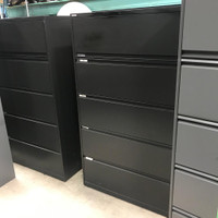Lacasse Black 5 Drawer Filing Cabinet-Excellent Condition!