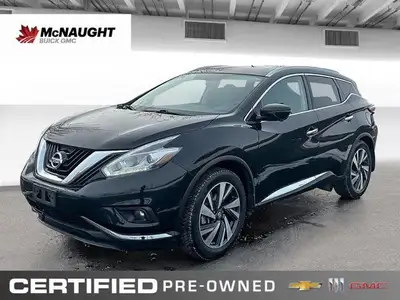 Experience the refined comfort, smooth performance, and modern styling of the *2017 Nissan Murano Pl...