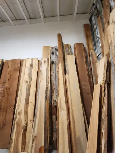 Beautiful Selection & Sizes of Douglas Fir, Cedar, Pine, Maple & Poplar Slabs for your next Project...