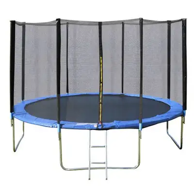 NEW HEAVY DUTY 14 FT TRAMPOLINE , LADDER & SAFETY NET 14TLN Encourage your kids to be active outdoor...