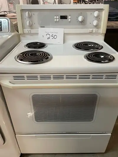 Cuisinière blanche ronds en serpentin Kenmore, View more