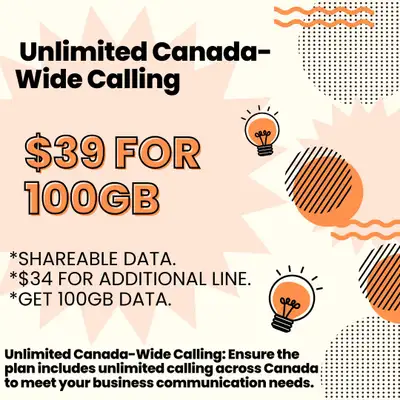 cellphone plan at just $39 CANADA WIDE CALLING, View more