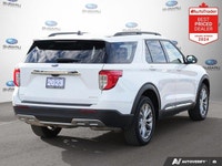 New Price! Odometer is 22114 kilometers below market average! Oxford White 2023 Ford Explorer XLT 4W... (image 4)
