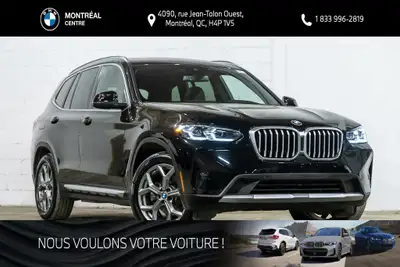 *English below* *Français:* Ce BMW X3 xDrive30i 2024 incarne parfaitement l'élégance sobre et la pol...