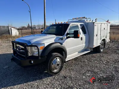Countryside Fleet 2015 Ford F450 Extended Cab 4x4 Service Utility Truck + 6.8L V10 Gas Engine + 4x4...