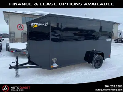 This Trailer is located in Winnipeg, MB. Delivery Available! Brand New 2025 Stealth Titan 5' x 12' x...