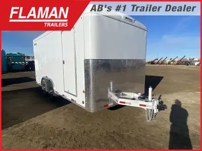 Spring Clear Out 2025 ROYAL 8.5'X16' COMMERCIAL ENCLOSED TRAILER Minor Hail Damage on Roof Color: Wh...