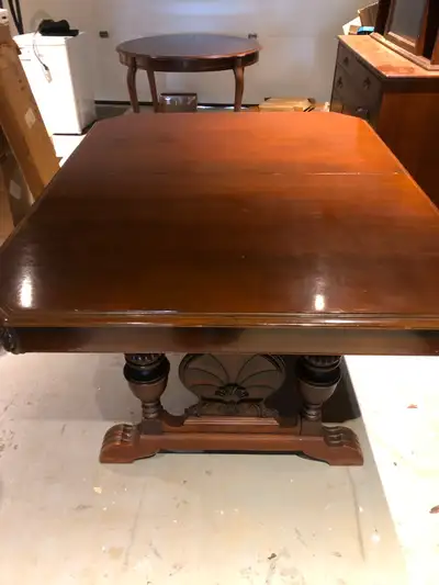 Solid Wood Antique Dining Room Table - Rectangular, View more