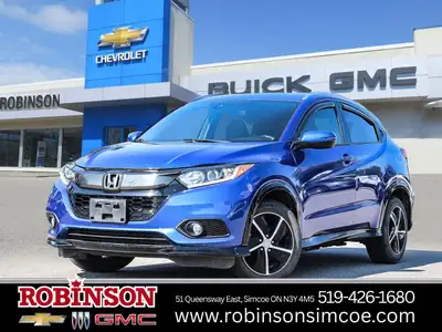 Experience the excitement of driving the **2019 Honda HR-V Sport** in stunning blue, equipped with a...
