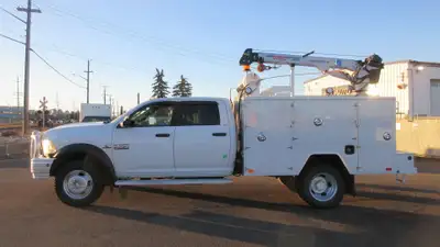2015 DODGE RAM 5500 SLT SERVICE TRUCK with NEW CRANE AND SERVICE BOX AMVIC Licensed Dealership Finan...